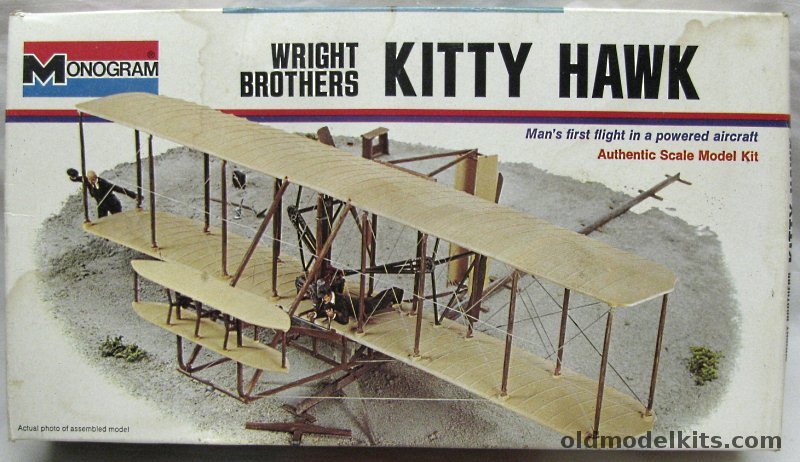 Monogram 1/40 Wright Brothers Flyer I (Kitty Hawk) - White Box Issue, 6824 plastic model kit